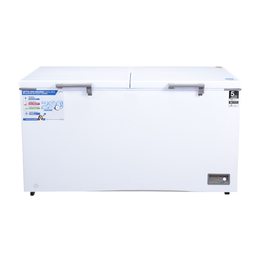 Emtex Edge Penta 500 Litres 5 Star Double Door Deep Freezer (PentaCool Technology, DH EPenta 525E 2HCN RW, Royal White)