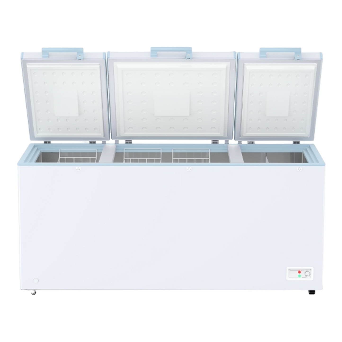 Edge Penta 600 Litres 5 Star Triple Door Deep Freezer (Pentacool Technology, DH EPENTA 625E, Royal White)