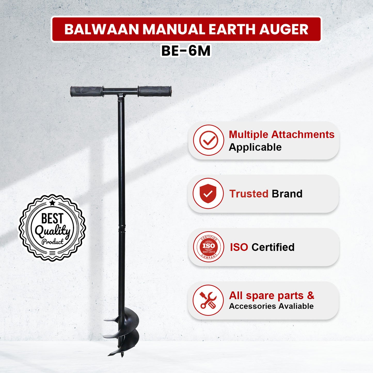 Balwaan BE-6M Manual Earth Auger