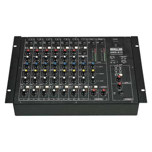 Ahuja AMX-812 PA Audio Mixing Console - Stereo AC & DC Operation 8 Channel