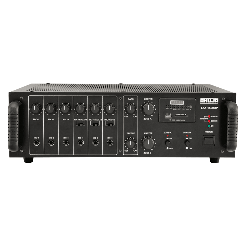 Ahuja 2 Zone PA Mixer Amplifier 160W TZA-1500