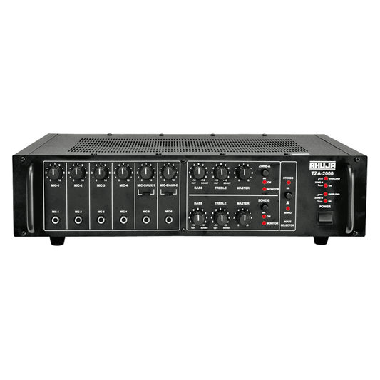 Ahuja 2 Zone PA Mixer Amplifier 200W TZA-2000