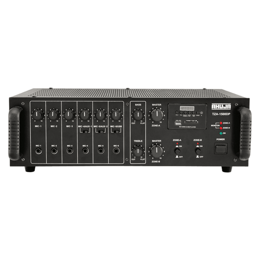 Ahuja 2 Zone PA Mixer Amplifier 160W TZA-1500DP