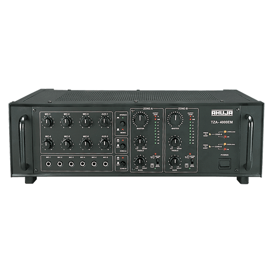 Ahuja 2 Zone PA Mixer Amplifier 400W TZA-4000EM