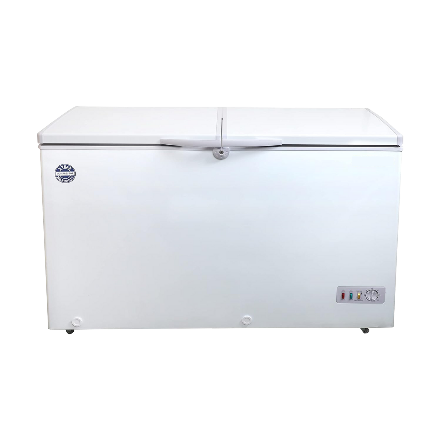 Emtex 335 Litres Double Door Chest Freezer (Direct Cooling Technology, CHFK350DGS, White)